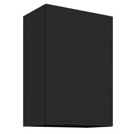 Horná skrinka SIENA - 50 G-72 1F, Čierna mat/Čierna mat