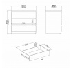 Komoda Simplicity 235, biela