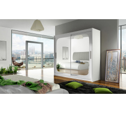 Šatní skriňa BERGER VIII, Biela