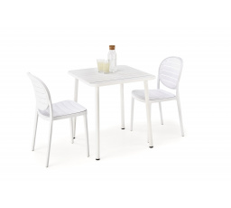 Štvorcový stôl BOSCO, biely