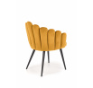 Jedálenská stolička K410, horčicový Velvet