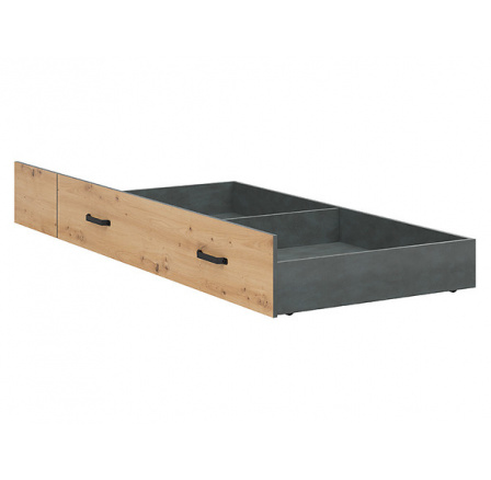 Zásuvka na posteľ WESTON SZU/162 - LOZ/90, dub artisan/matera