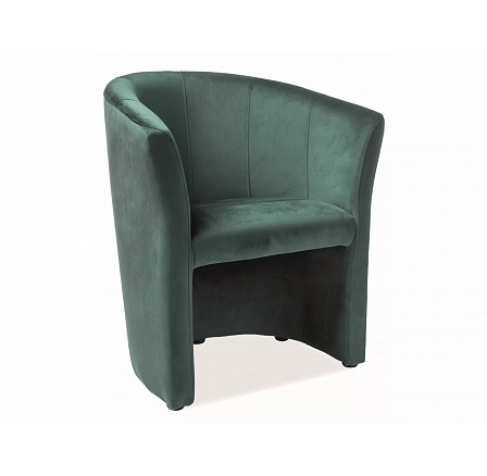 Kreslo TM-1 VELVET, Zelený Bluvel 78/Wenge