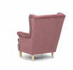 Kreslo ušiak, ružová látka, AK-388 PINK2