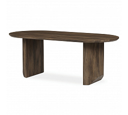 Stôl jedálenský, 200x100x77 cm, MDF doska, 3D dekor orech.