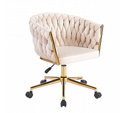 PREDPREDAJ -15% do 18.09! Otočná stolička velvet - Riviera 06 béžová FB37-FX (G)