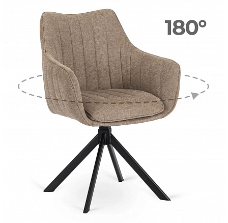 Otočná stolička MUMBAI Béžová