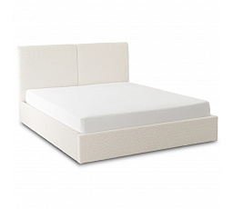 Posteľ 160x200 MARSYLIA s Úložným Priestorom Krémové Boucle