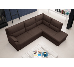 Rohová sedacia súprava Rambo P tm.hnedá