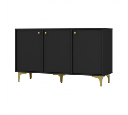 Komoda Tomila 813/1, čierny grafit