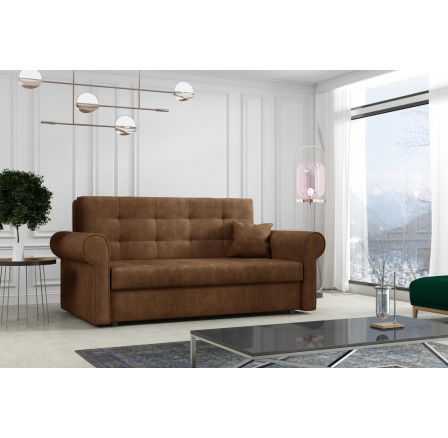 Pohovka Vivian Silver III hnedá