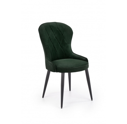 Jedálenská stolička K366, zelený zamat