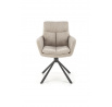 Jedálenská otočná stolička K495, Béžová/Čierna
