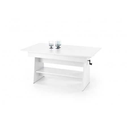 Rozkladací jedálenský stôl ERIKA, biely