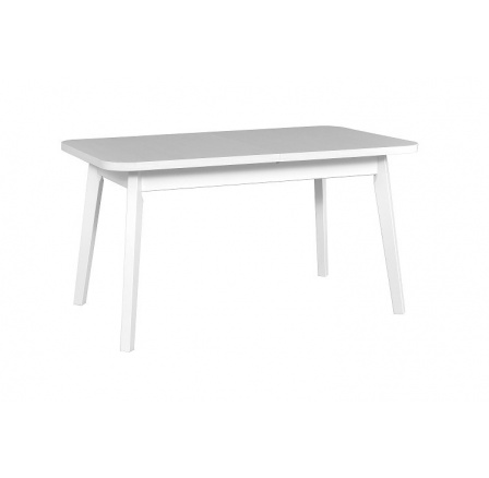 OSTENA 6 (OSLO 6) jedálenský stôl rozkladací - lamino Biele gravírovanie - kolekcia "DRE" (K150-Z)
