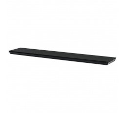 Nástenná polica 120 cm, MDF, čierna, balená v ochrannej fólii