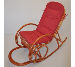 Poduška UNI na hojdacie kreslo látka vínový melír