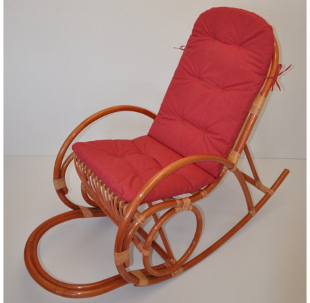 Poduška UNI na hojdacie kreslo látka vínový melír