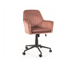 Kancelárske kreslo Q-886 VELVET, ružová Bluvel 52