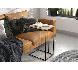 Pomocný stolík DRU Čierny+Sonoma