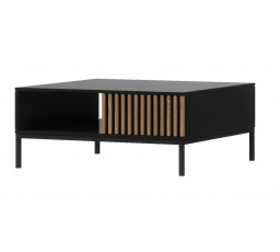 Stôl Meorati 80 Black/Artisan Oak Matte Black, Artisan Oak 80x35