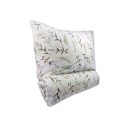 Obliečky bavlna 140x200, 70x90cm Verona natur zipsový uzáver