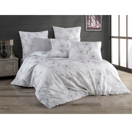 Obliečky francúzske krep 220x220, 70x90 Romance grey