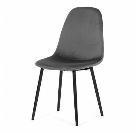 Jídelní židle, šedá, sametová látka, CT-V2971 GREY4 Jídelní židle, šedá, sametová látka, CT-V2971 GREY4
