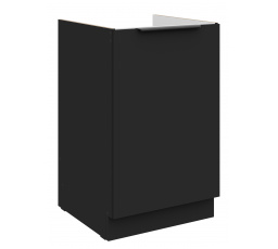 Dolná skrinka SIENA - 50 ZL 1F BB, Čierna mat/Čierna mat