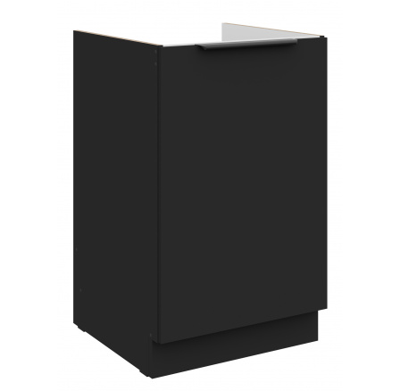 Dolná skrinka SIENA - 50 ZL 1F BB, Čierna mat/Čierna mat