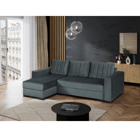 Rohová sedacia súprava Verča UNI sivá