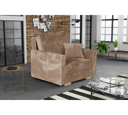 Hnedé rozkladacie kreslo Vivian Piano I