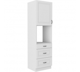 Kuchynská skriňa STIPE na vstavanú rúru 60 DPS 210 3S 1F, Biela