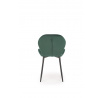 Jedálenská stolička K538 VELVET, Tmavozelený Bluvel 78/Čierna