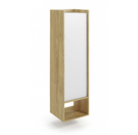 Komoda MOBIUS 1D, prírodná/biela