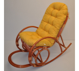 Vankúš pre hojdacie kreslo žlté zvýraznenia