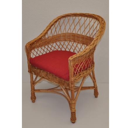 Kreslo Rudnik - vankúš bordó melír