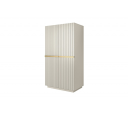 Šatní skriňa Nicole, kašmír / zlaté úchyty