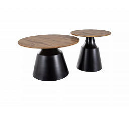 Konferenčný stolík ITAKA, Dub artisan / Čierna