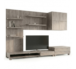 Obývacia stena 300x59x210 cm, farba noc