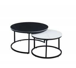 Lavička čierna + biela 80 + 60 L10-FX A