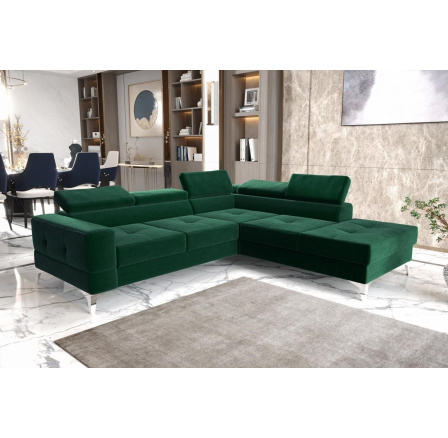 Rohová sedacia súprava TOSCANIA II priemer 30x250 - zelená, pravá Rohová sedacia súprava TOSCANIA II priemer 30x250 - zelená, pravá