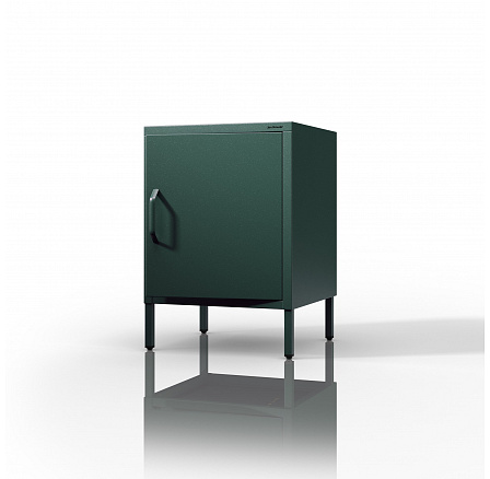 Kovový nočný stolík fľaškovozelený Modern MIAN, 424 x 595 x 400 mm Kovový nočný stolík fľaškovozelený Modern MIAN, 424 x 595 x 400 mm