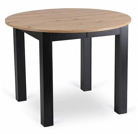 Stôl HARRY Rozkladací 102-142 cm Dub Artisan/Čierny