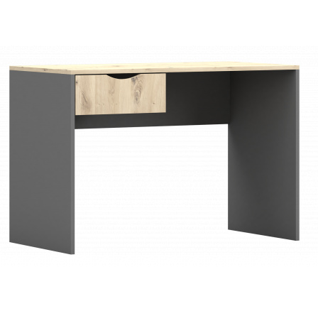 Písací stôl - JOY II 08, Sivá/Dub Artisan