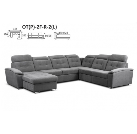 Sedacia súprava COMFORTO OT+2F+R+2, Element Royal Velvet