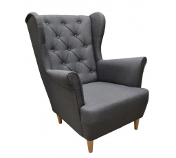 Relaxačné kreslo Selene tmavo sivé