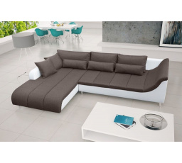 Rohová sedacia súprava Alex L tm.hnedá