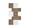 Regál PENTA 738, Jackson hickory/Biely lesk