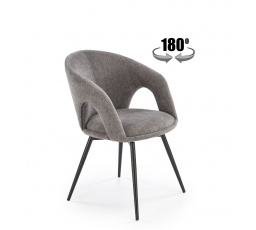Jedálenská otočná stolička K550, Sivá/Čierna